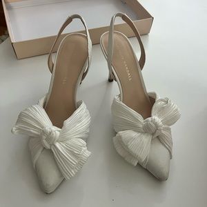Loeffler Randall White Closed Toed Heels